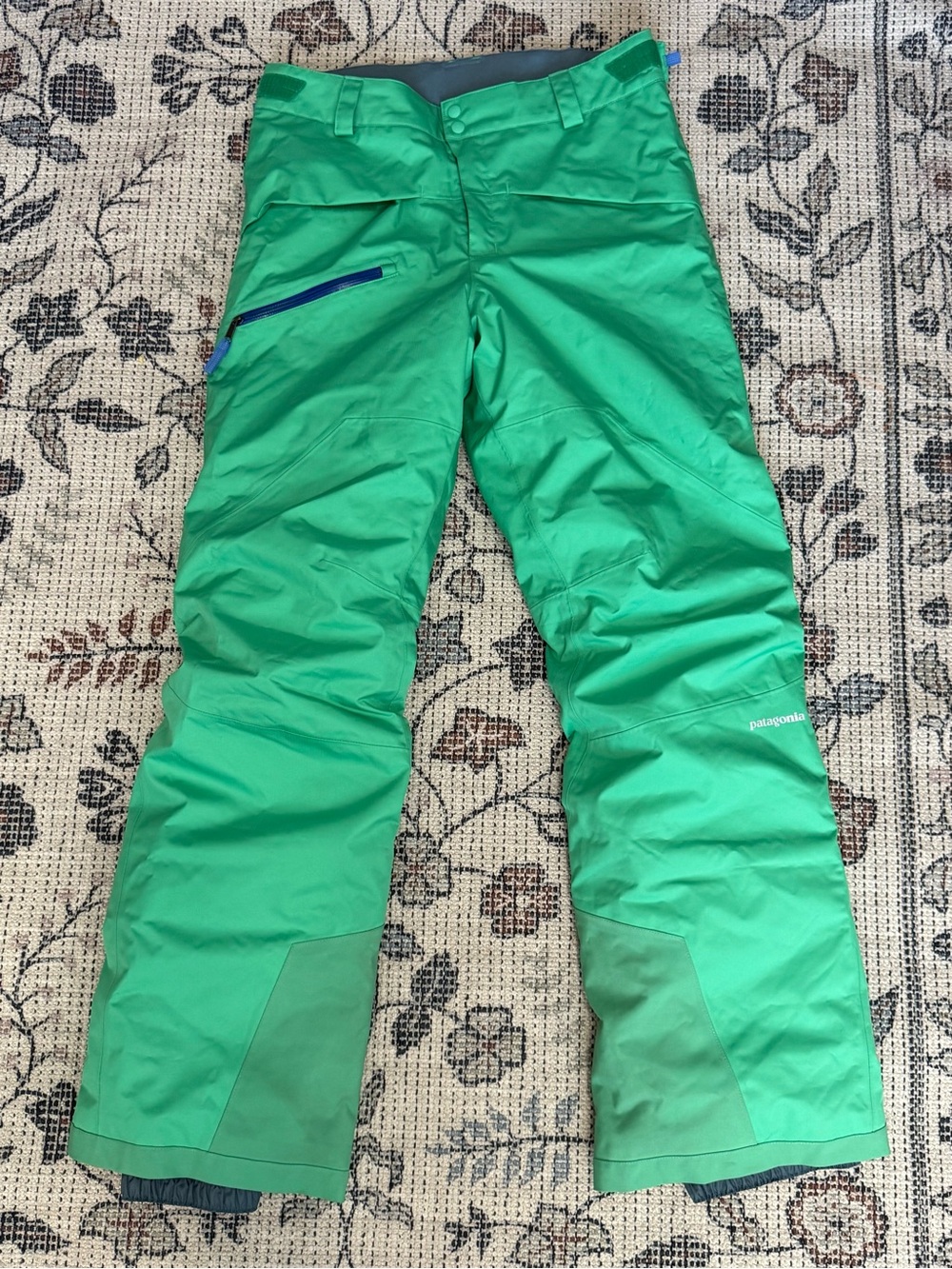 Patagonia Youth Bright Green Ski Snow Pants